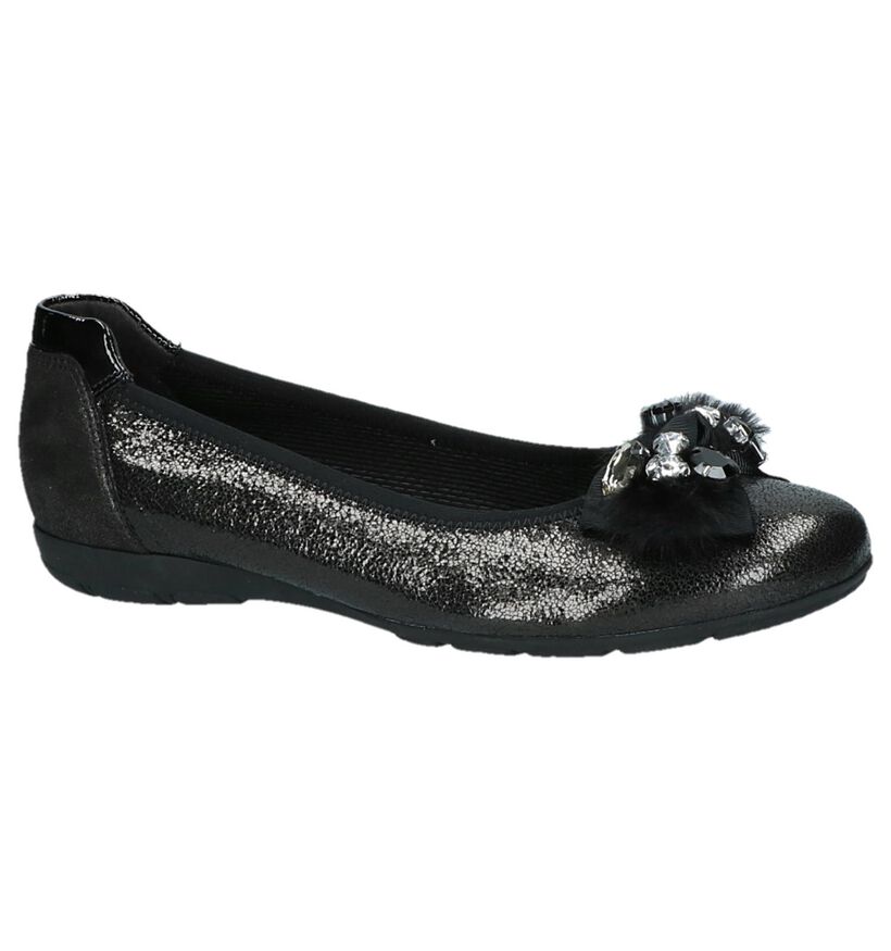 Gabor Hovercraft Ballerines en Noir en nubuck (231111)