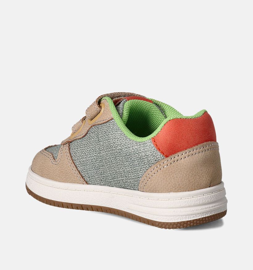 SJ Beige Velcroschoenen voor meisjes, jongens (354464) - geschikt voor steunzolen