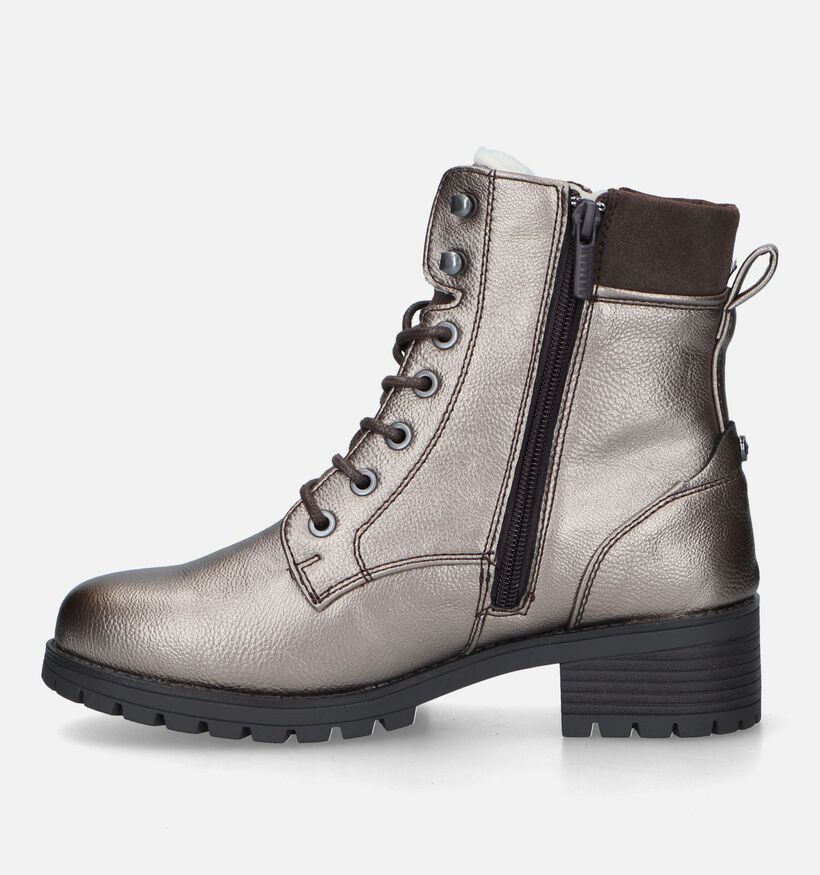 Mustang Boots à lacets en Or pour femmes (331683)