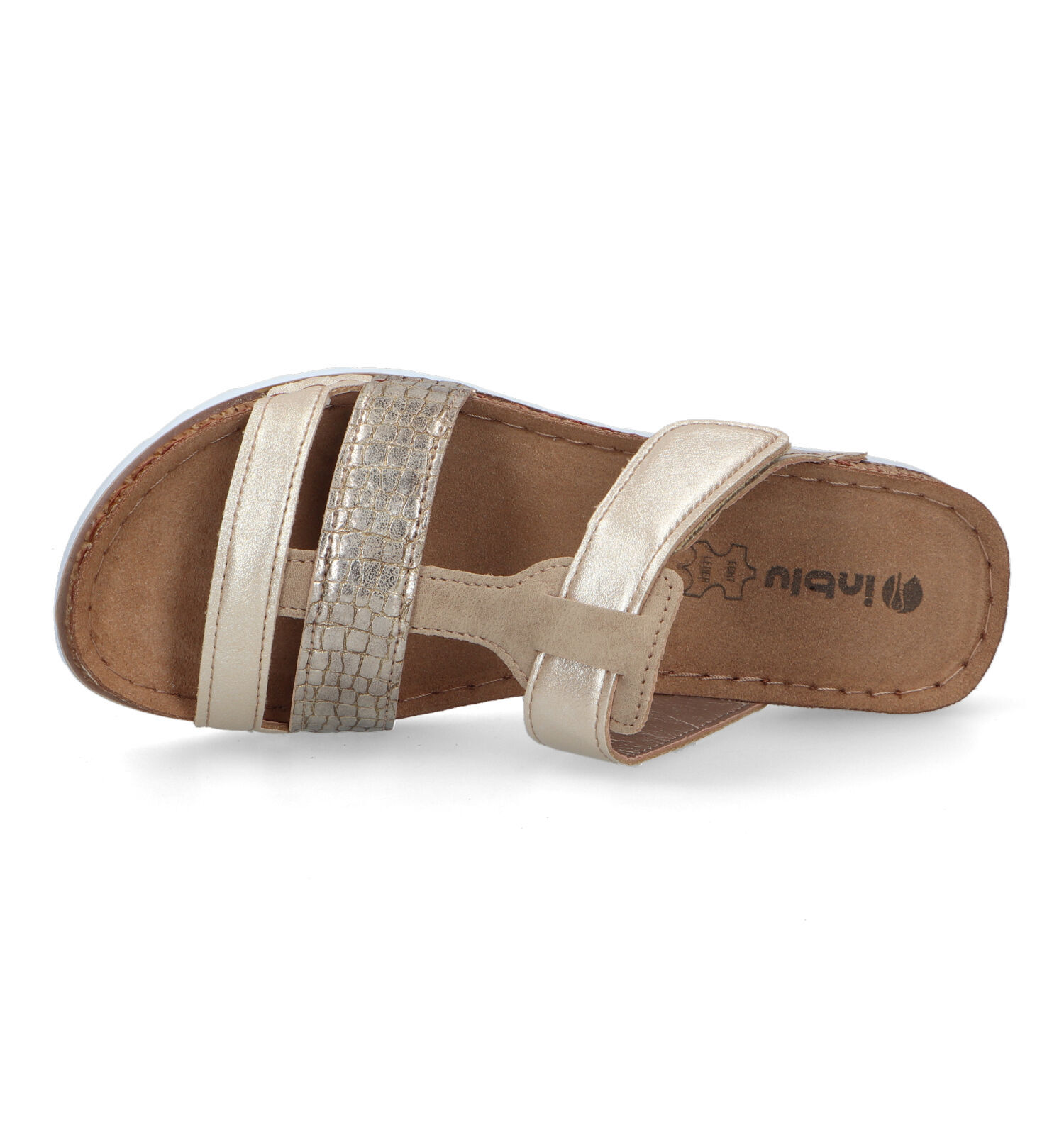 Inblu Gouden Slippers Dames Slippers Online op TORFS.BE