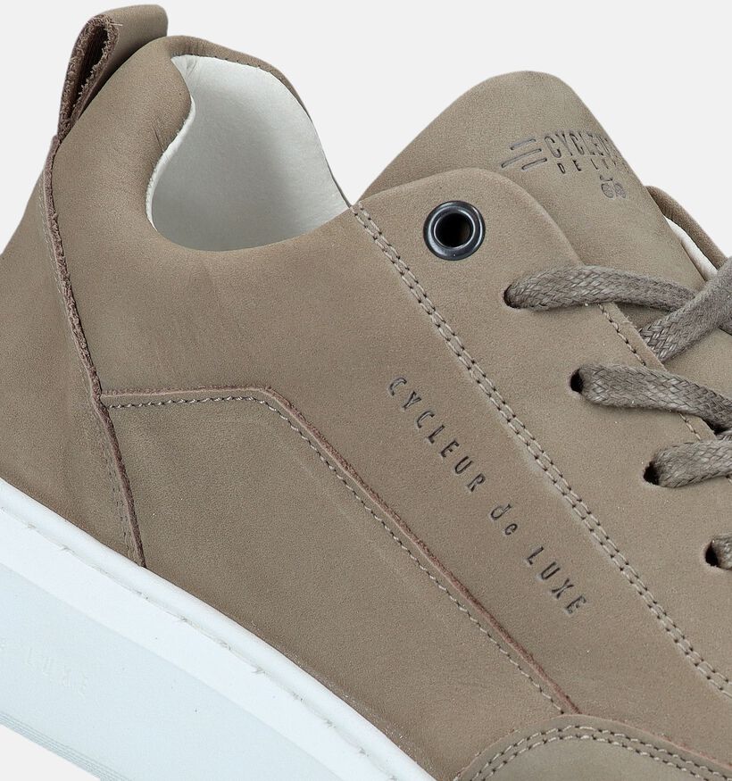 Cycleur de Luxe Roubaix Chaussures à lacets en Vert khaki pour hommes (340784) - pour semelles orthopédiques