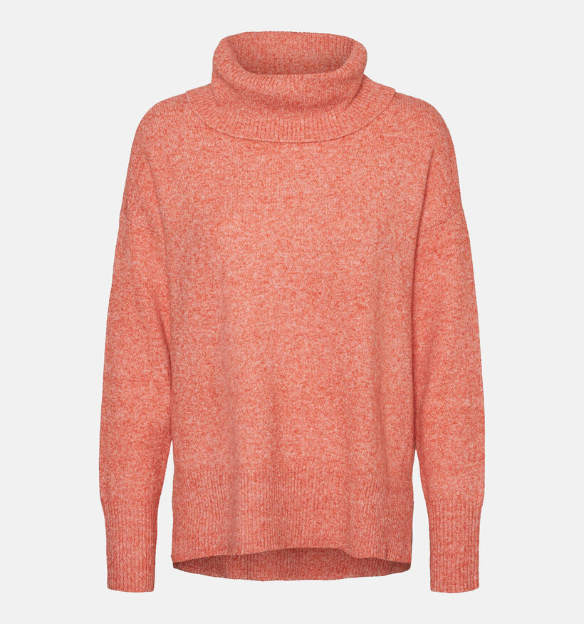 Vero Moda Doffy Pull avec col roulé en Orange pour femmes (328981)