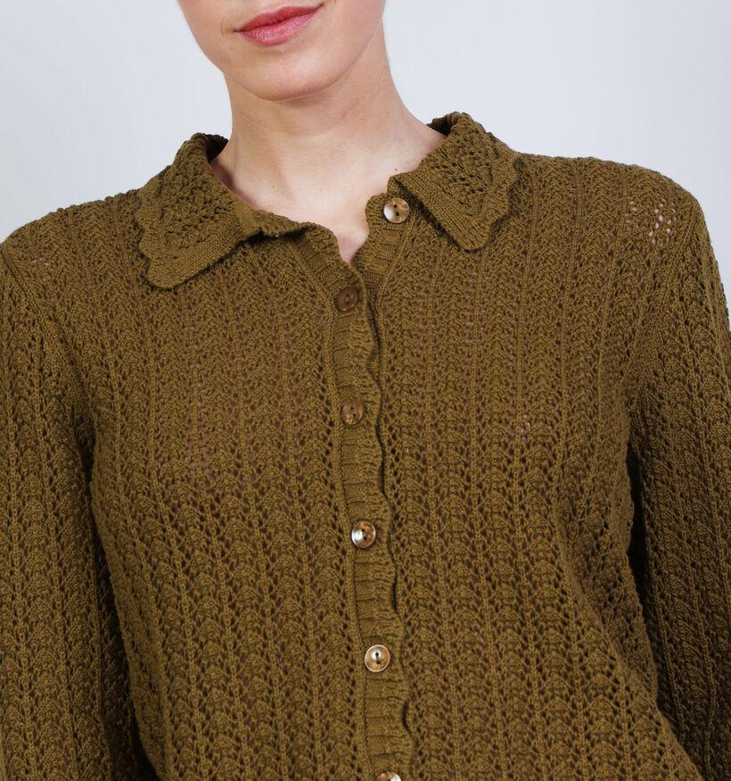 JDY Camil Collar Gilet en Vert pour femmes (367924)