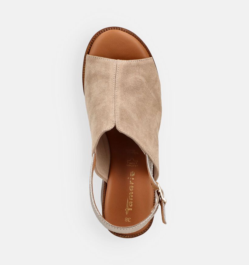 Tamaris Beige Sandalen met Blokhak voor dames (371696)
