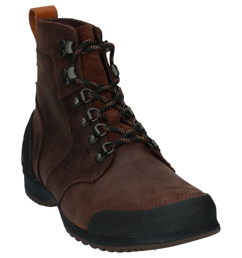 Bruine Boots met Veters Sorel Ankeny Mid Hiker in leer (207130)