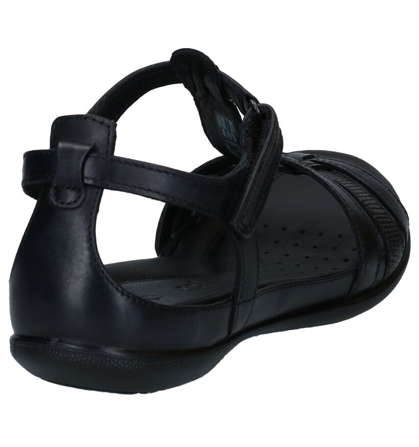 ECCO Flash Zwarte Sandalen in leer (287286)