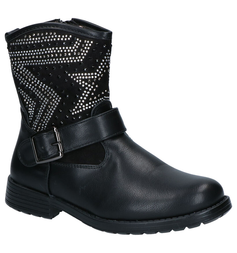 Asso Bottes basses en Noir en simili cuir (254996)