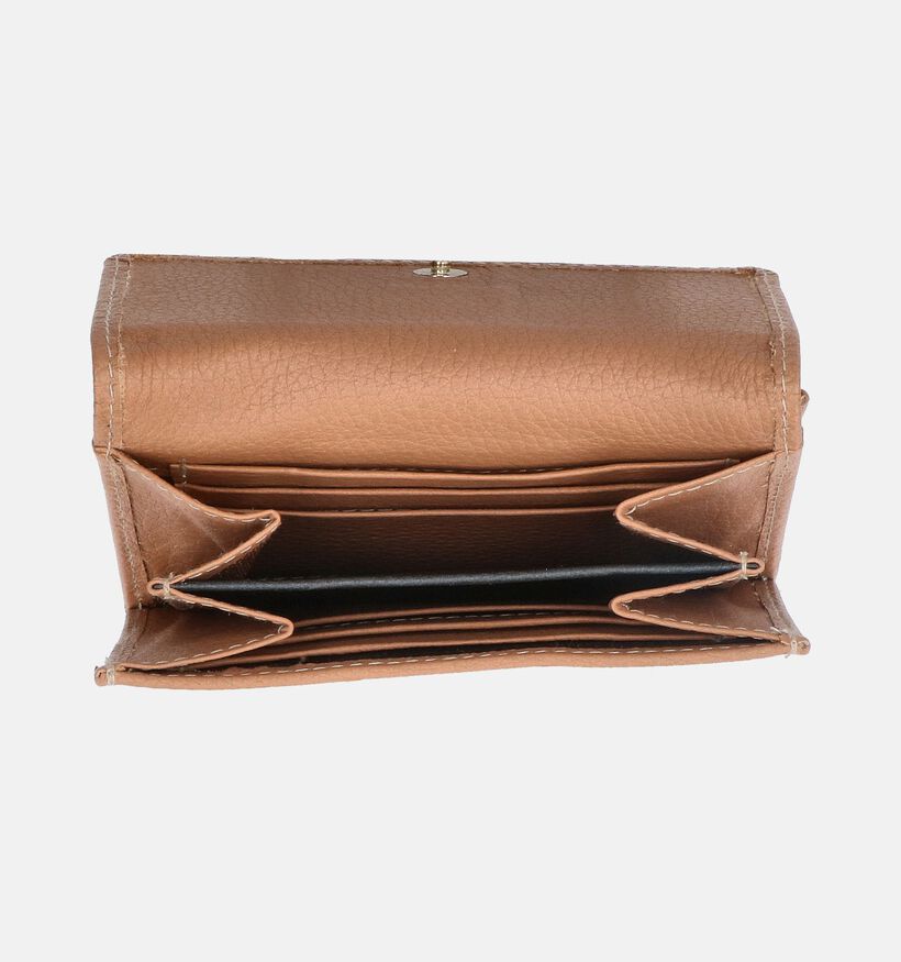 Crinkles Cognac Overslagportemonnee voor heren (358103)