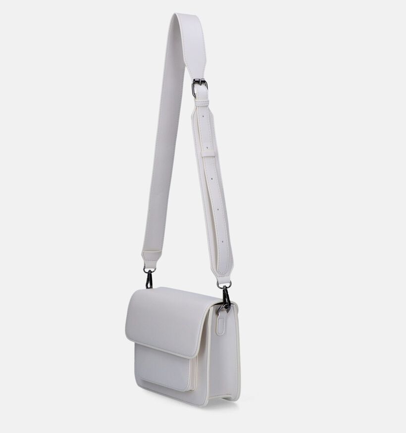 Hvisk Cayman Pocket Soft Structure Sac porté croisé en Écru pour femmes (343018)