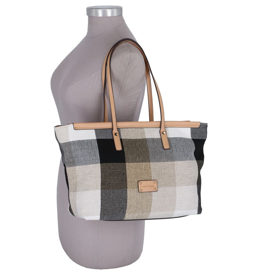 Multicolor Shopper Tas Laurent David Monaco in stof (246394)