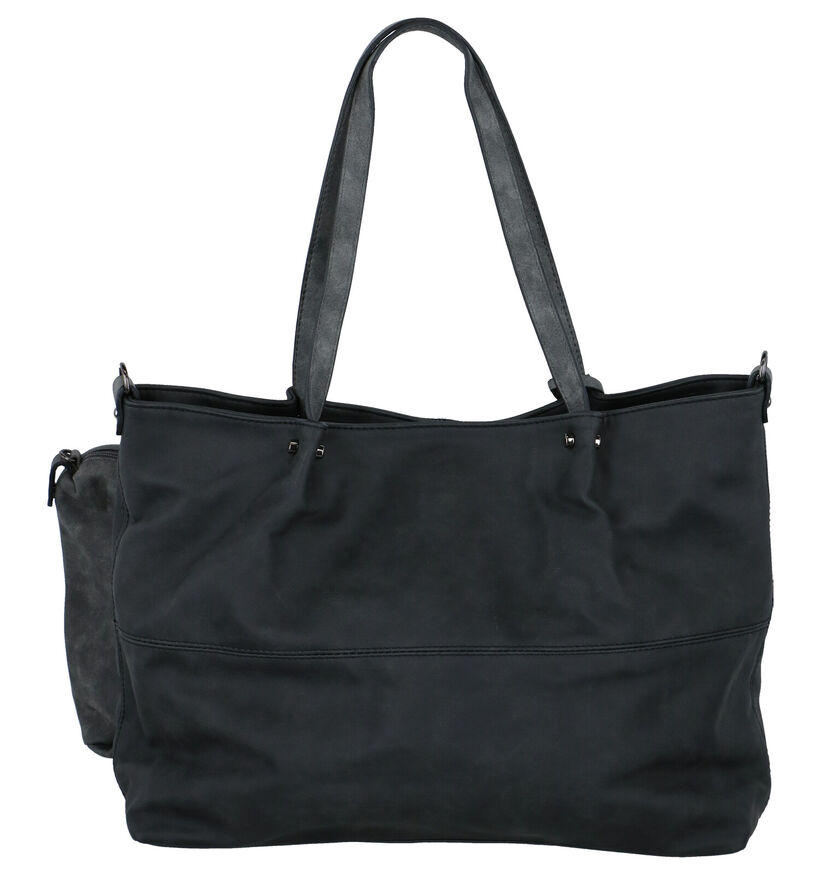 Emily & Noah Donkergrijze Bag in Bag Shopper in kunstleer (260911)