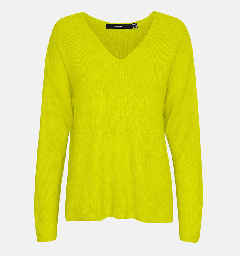 Vero Moda Crew Gele Trui met v-hals voor dames (328953)