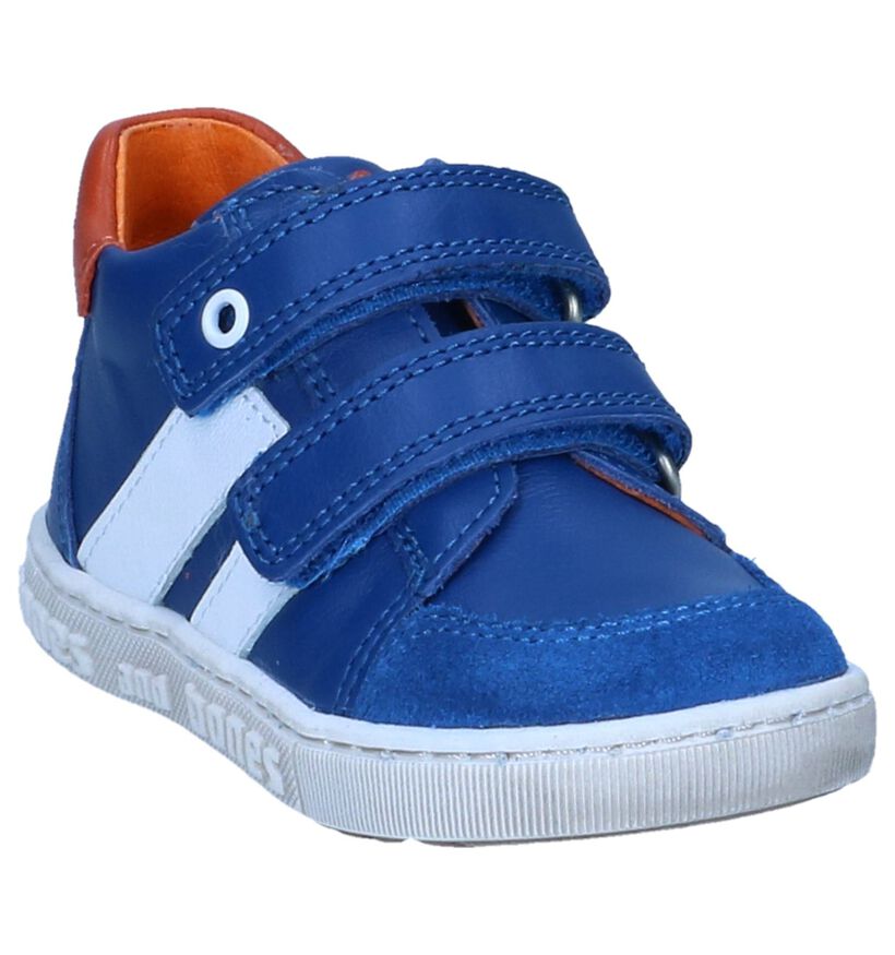 STONES and BONES Stoc Chaussures hautes en Bleu en cuir (256775)