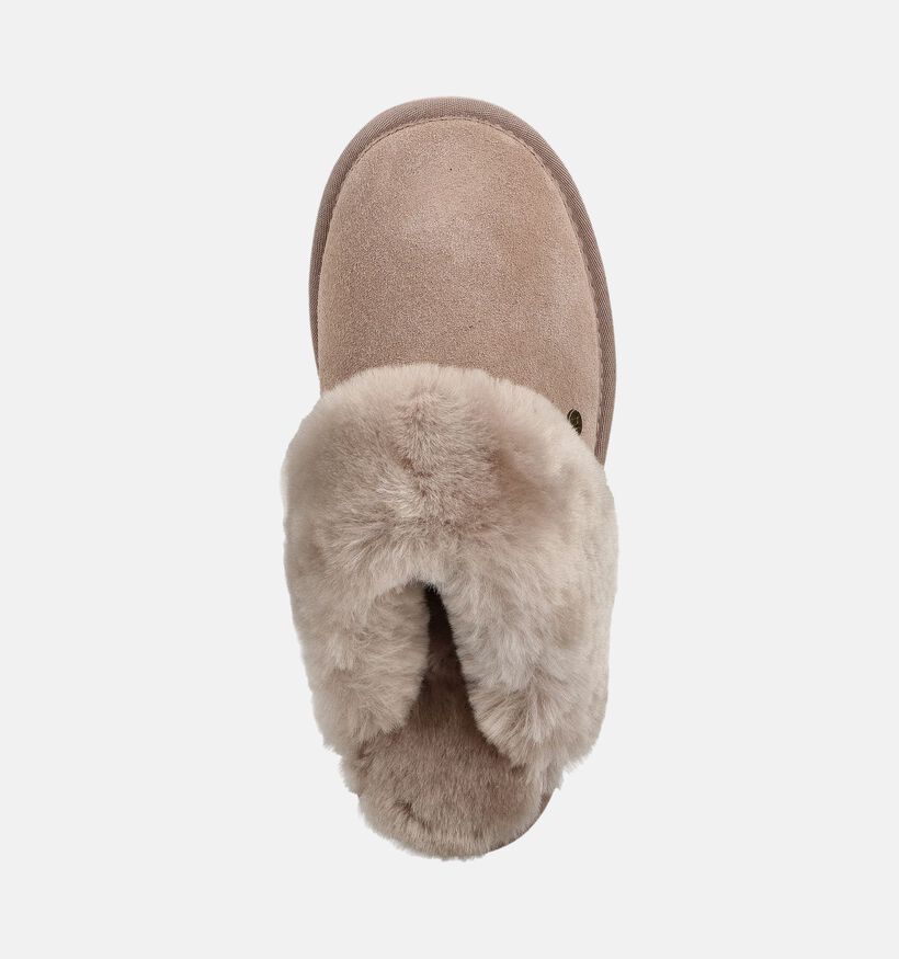Warmbat Flurry Taupe Open Pantoffels voor dames (379638)
