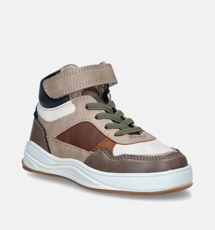 Milo & Mila Bruine Hoge schoenen voor jongens (347109)