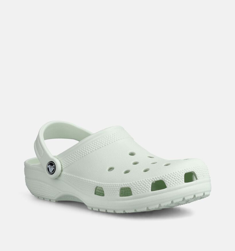Crocs Classic Pastelgroene Slippers voor dames (369978)
