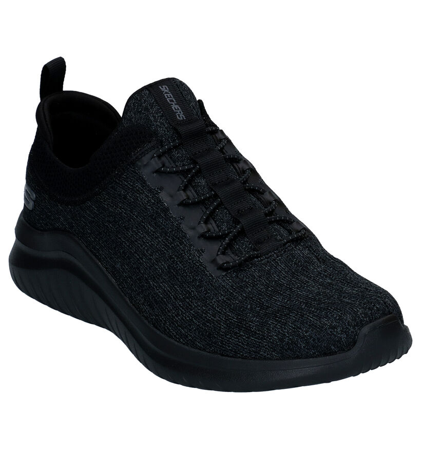 Skechers Ultra Flex 2.0 Cryptic Zwarte Sneakers in stof (305984)