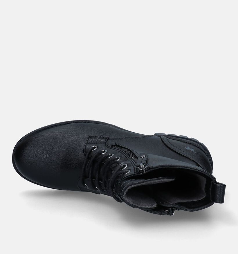 Mustang Boots à lacets en Noir pour femmes (329644)