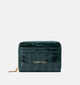 Laurent David Croco Porte-monnaie en Vert pour femmes (365188)