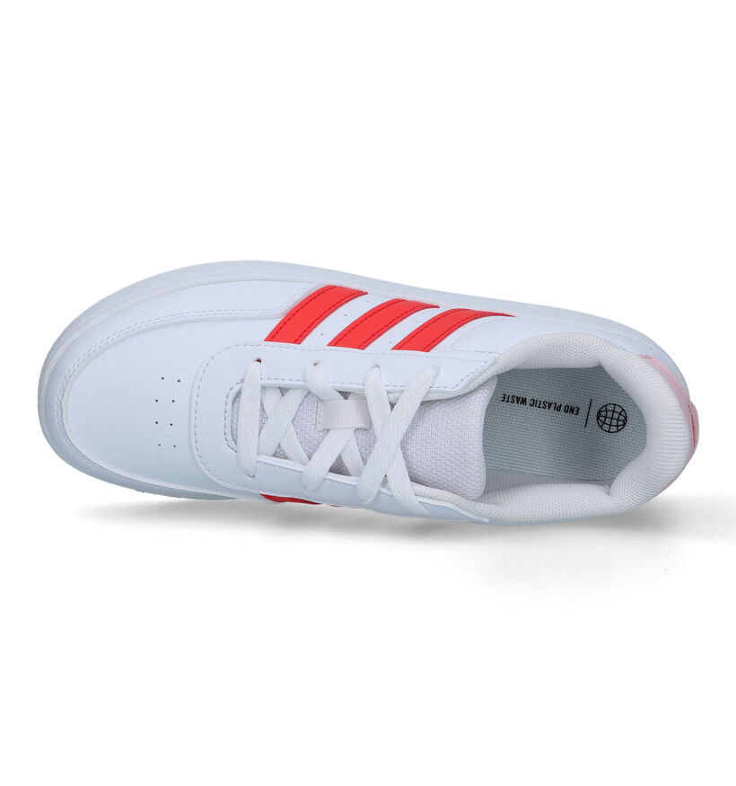 adidas Breaknet 2.0 Witte Sneakers voor meisjes (324678) - geschikt voor steunzolen