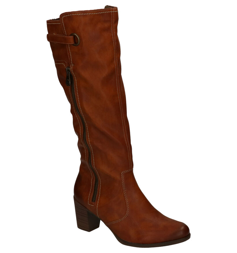 Rieker Bottes hautes en Cognac en simili cuir (282708)