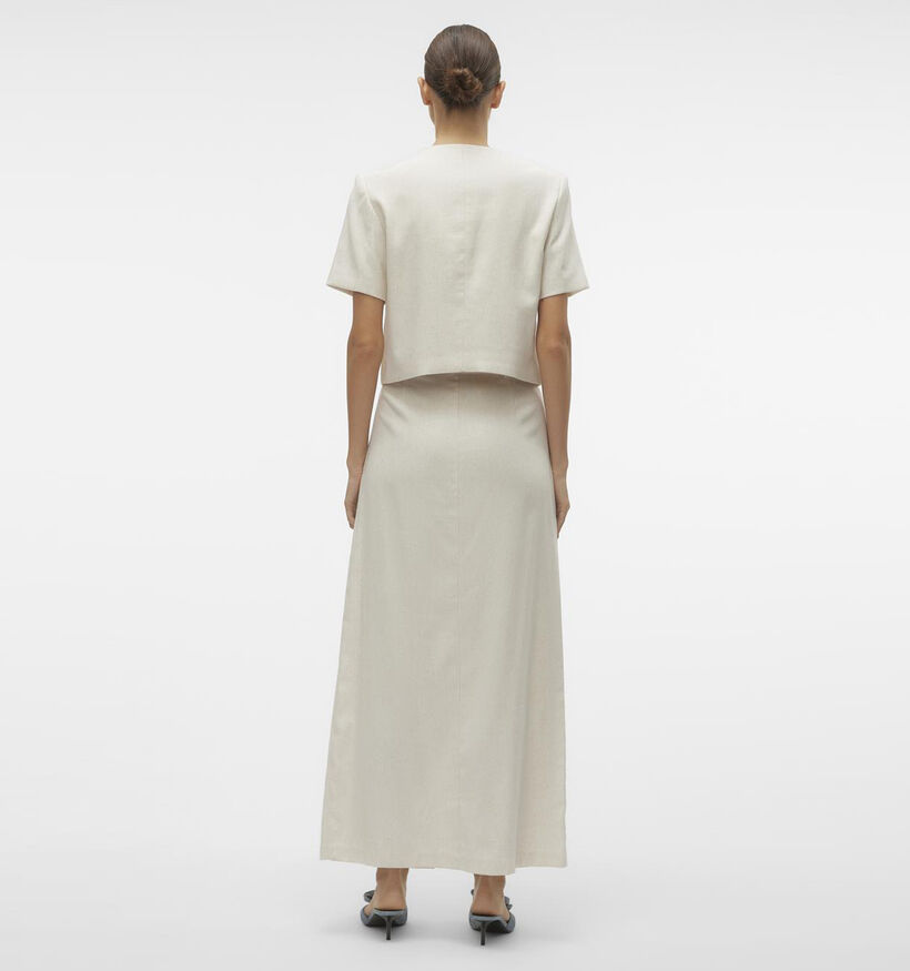 Vero Moda Florence Beige Linnen rok voor dames (341969)