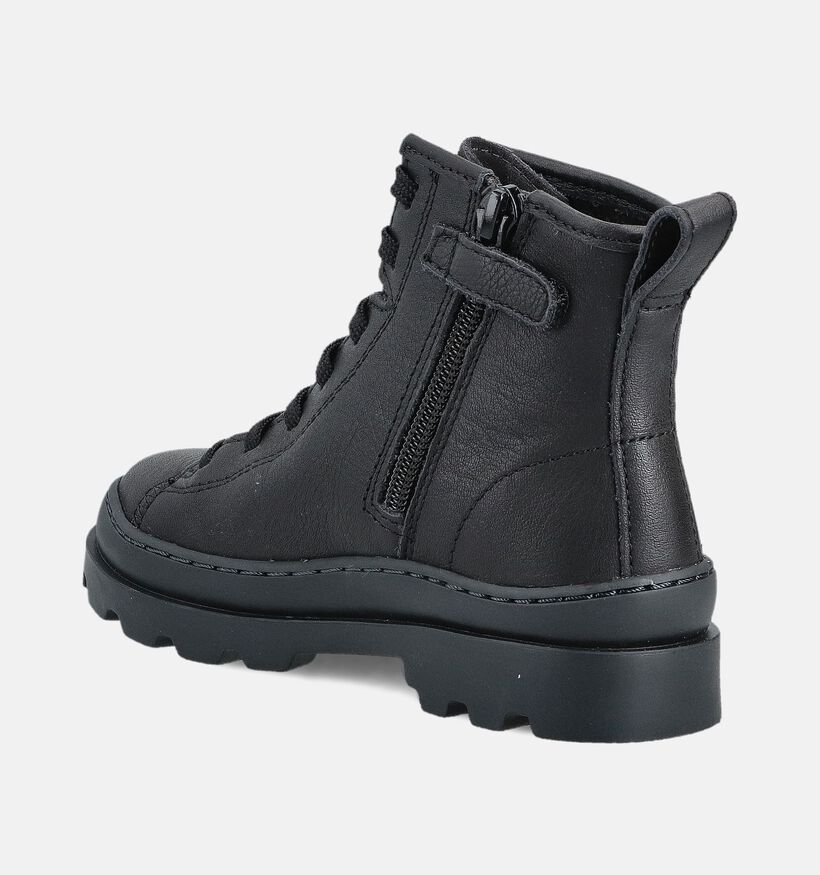 Camper Zwarte Veterboots voor jongens, meisjes (363606) - geschikt voor steunzolen