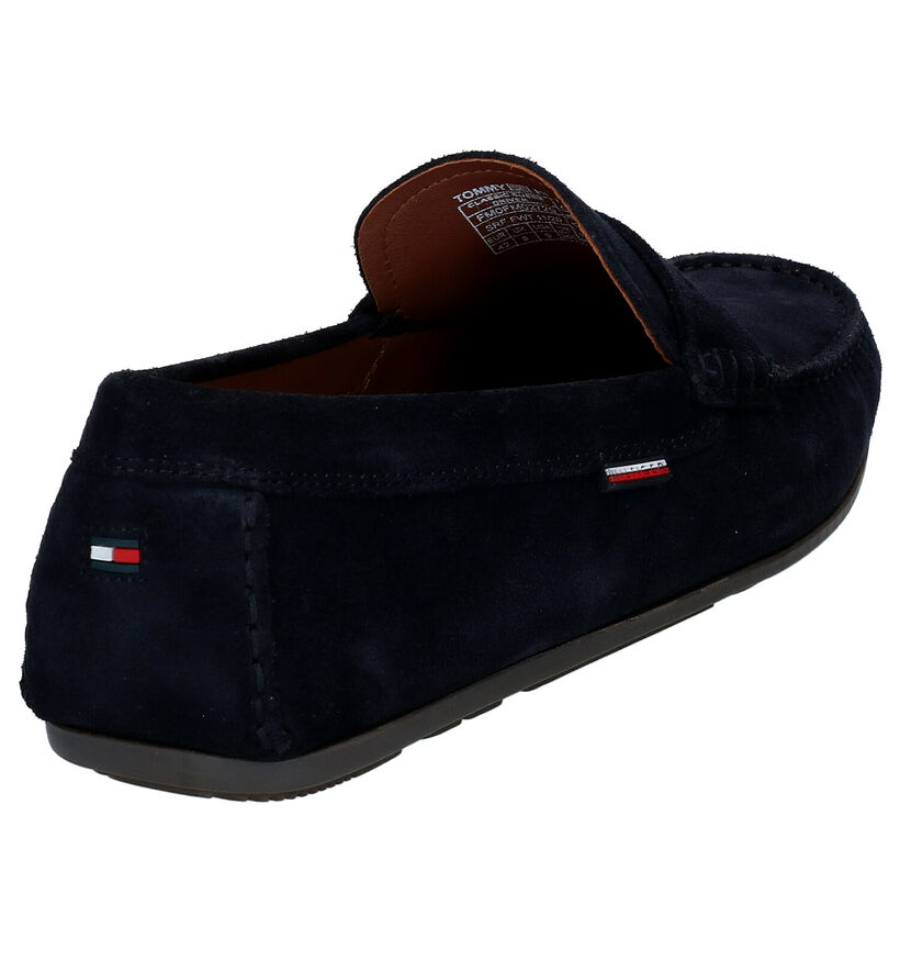 Tommy Hilfiger Blauwe Mocassins in daim (285326)