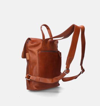 Saccoo Rugzakken Cognac