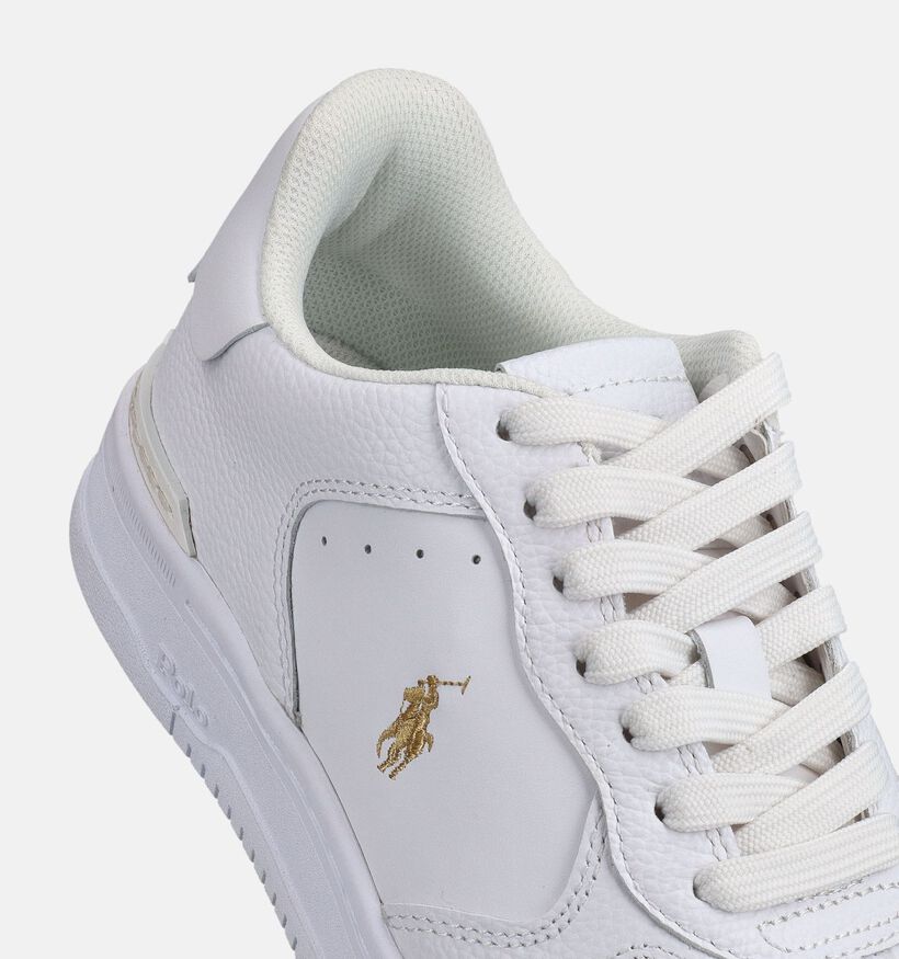 Polo Ralph Lauren Masters Crt Baskets habill&eacute;es en Blanc pour femmes (369539) - pour semelles orthop&eacute;diques