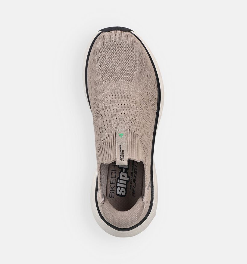Skechers Edgeridge Commissioner Taupe Slip-on Sneakers voor heren (367491)