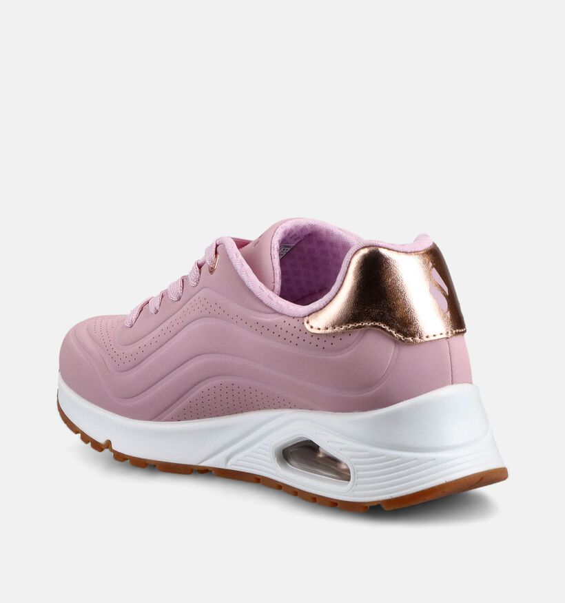 Skechers Uno Roze Lage Sneakers voor meisjes (367812)