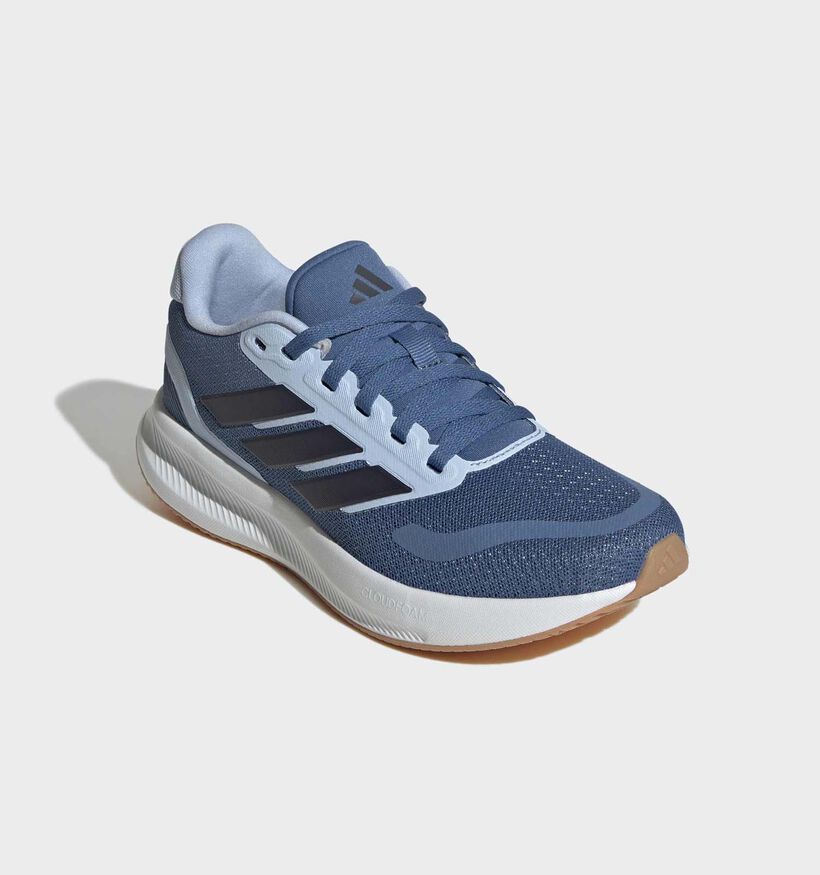 adidas Runfalcon 5 Baskets en Bleu pour filles, gar&ccedil;ons (366862) - pour semelles orthop&eacute;diques