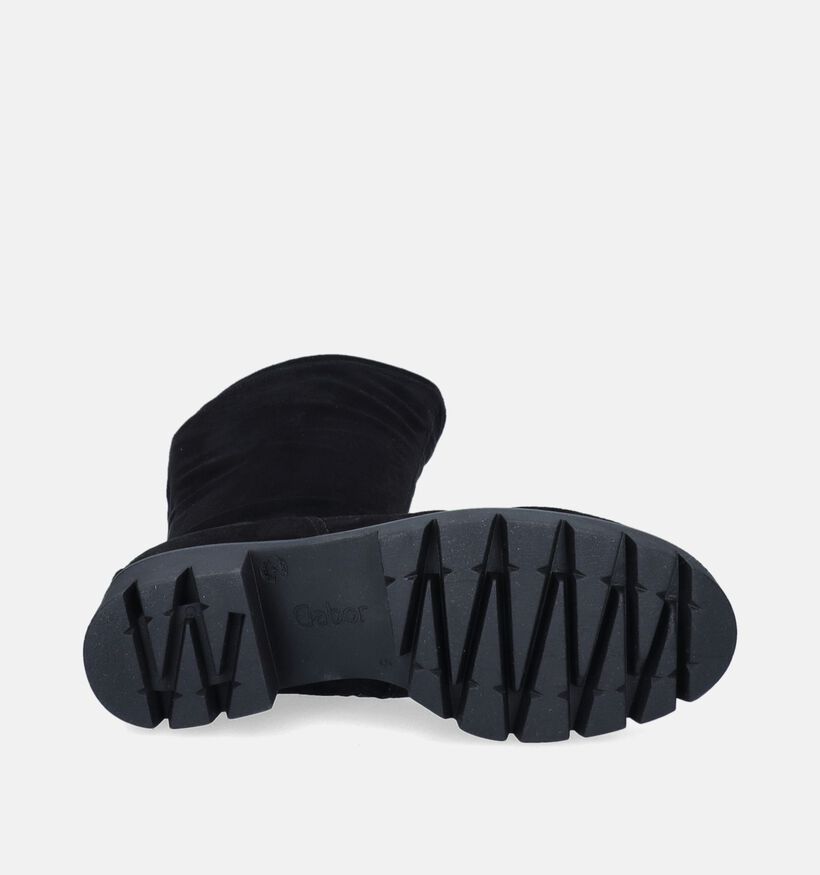 Gabor Bottes stretch en Noir pour femmes (347027) - pour semelles orthopédiques