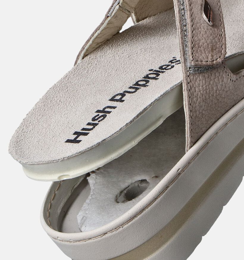 Hush Puppies Tutos Beige Slippers voor dames (357584) - geschikt voor steunzolen
