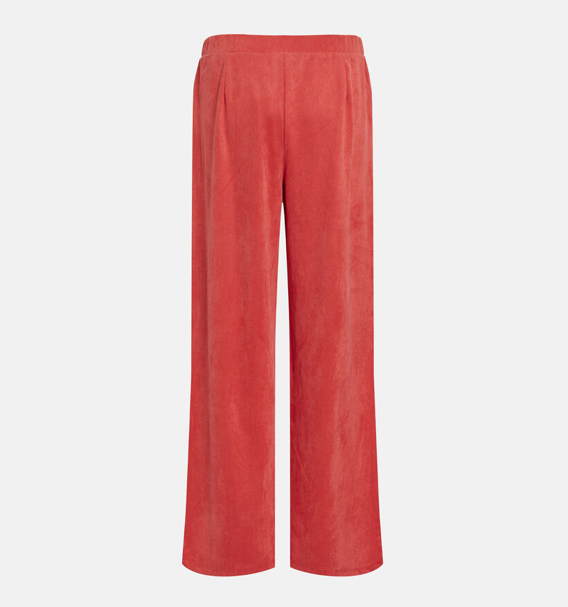 Vila Pantalon classique en Rouge pour femmes (374843)
