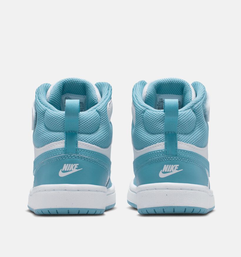 Nike Court Borough Baskets montantes en Bleu pour filles, garçons (359811) - pour semelles orthopédiques