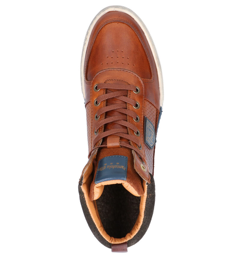 Pantofola d'Oro Frederico Mid Cognac Hoge Schoenen in leer (257392)