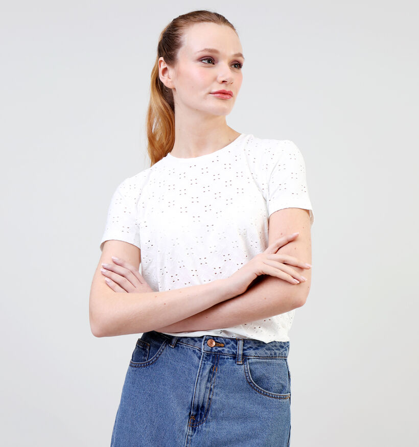 JDY Cathinka T-shirt en Blanc pour femmes (341114)