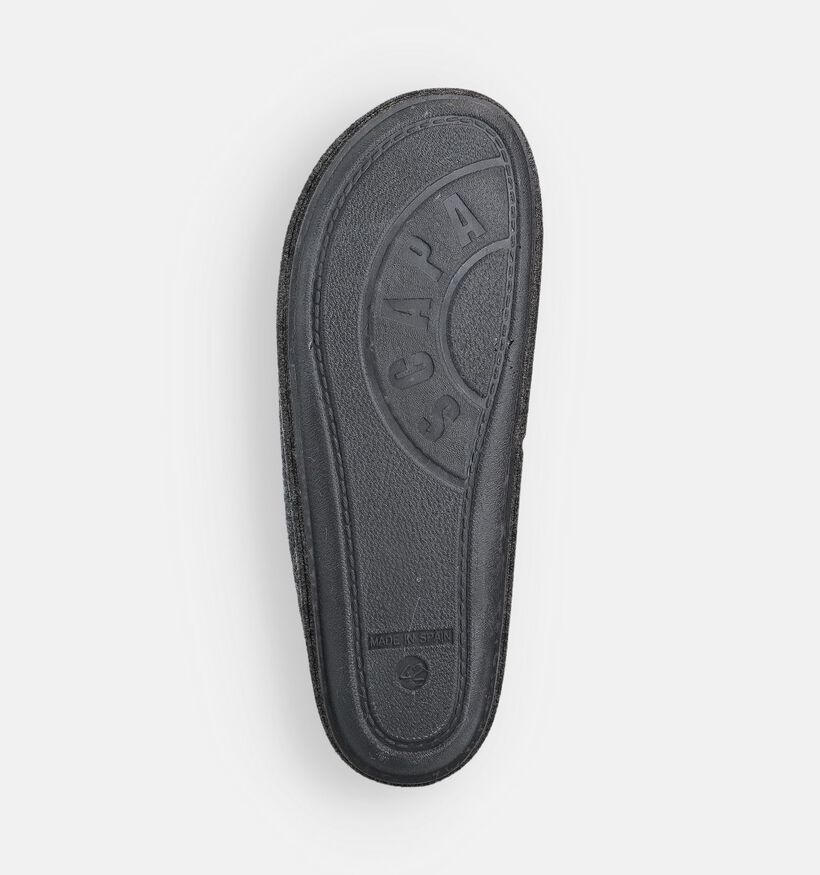 Scapa Pantoufles fermées en Gris pour hommes (364106) - pour semelles orthopédiques