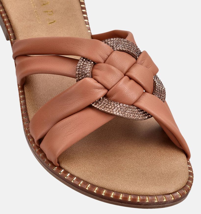 Scapa Cognac Slippers voor dames (373346)