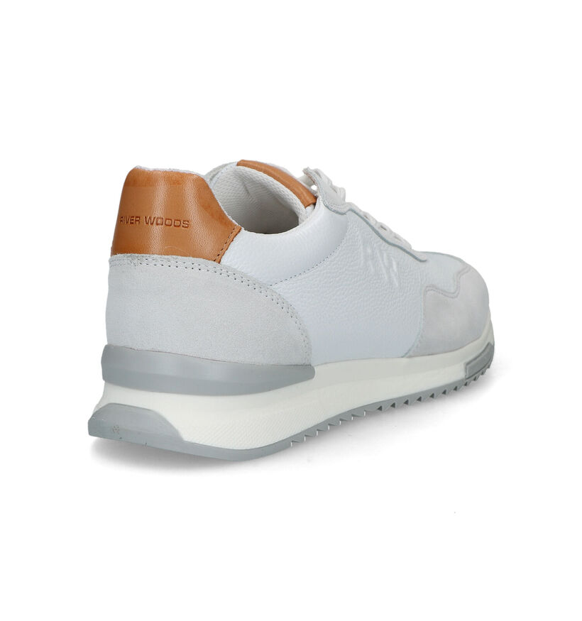 River Woods Lennox Chaussures à lacets en Blanc pour hommes (323066) - pour semelles orthopédiques