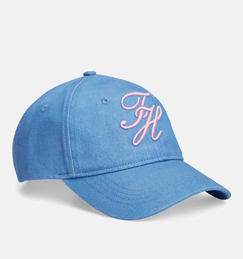 Tommy Hilfiger Embroidered Casquette en Bleu/Rose pour femmes (369312)