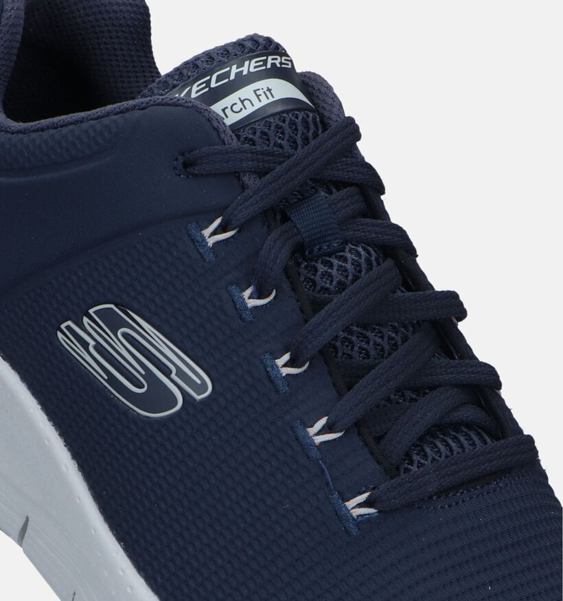 Skechers Arch Fit Titan Blauwe Sneakers voor heren (328114) - geschikt voor steunzolen