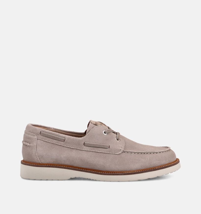 Tamaris Chaussures bateau en Taupe pour hommes (368818) - pour semelles orthop&eacute;diques