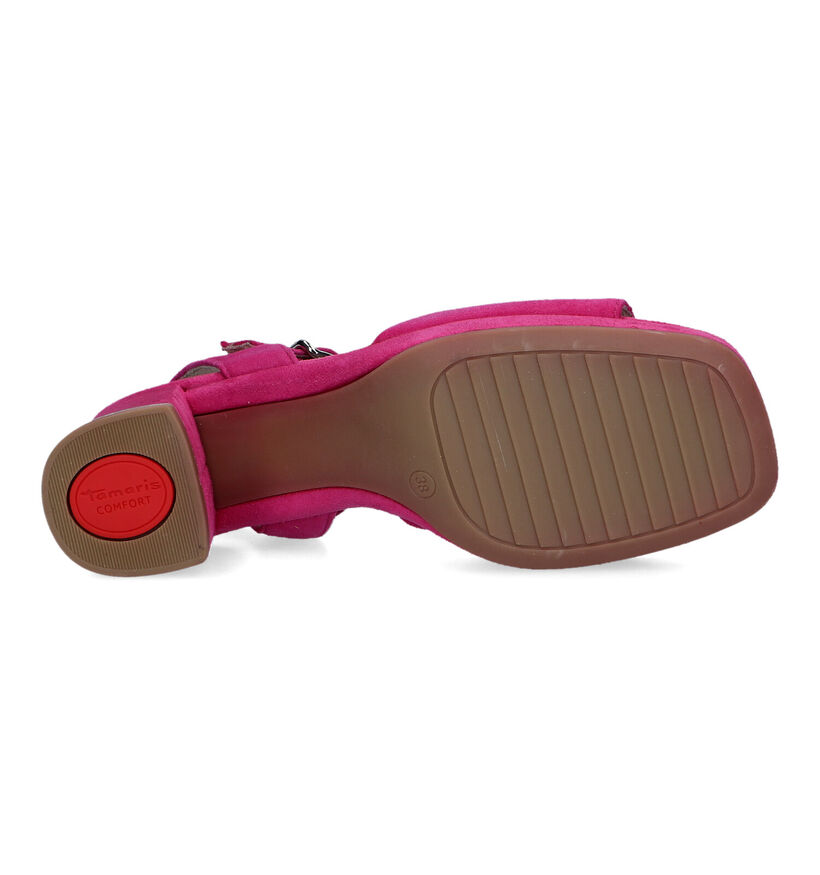 Tamaris Comfort Sandales en Fuchsia pour femmes (323052)