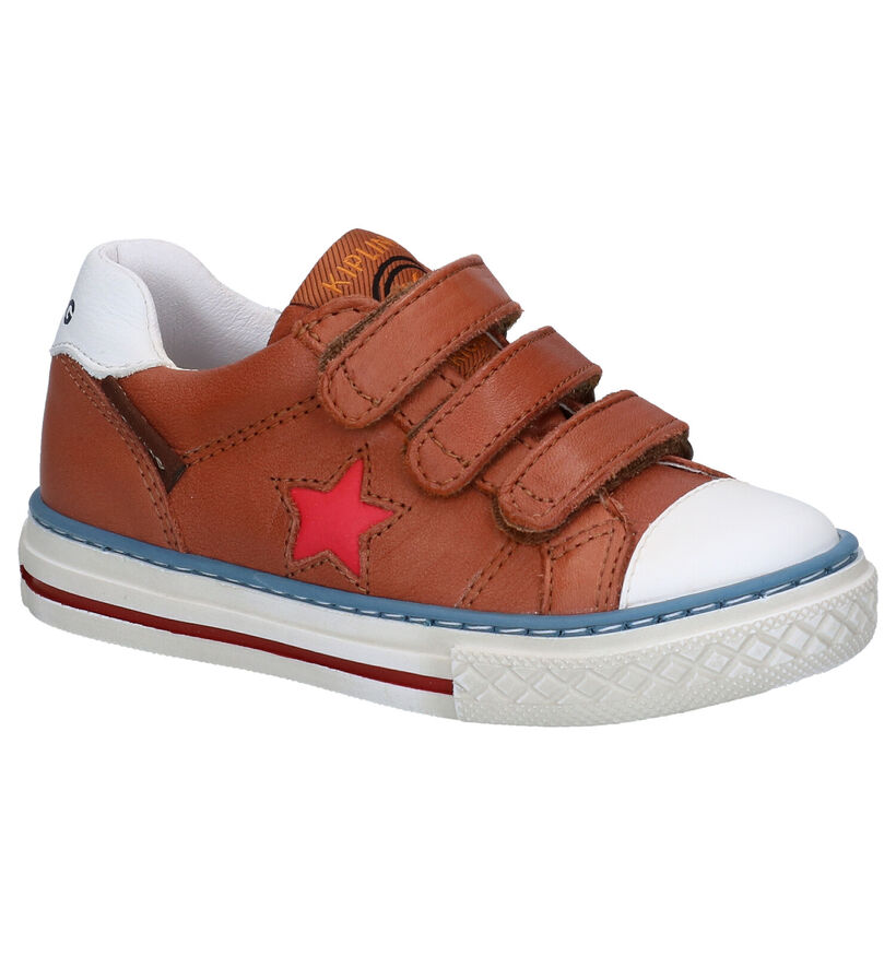 Kipling Evans Cognac Velcroschoenen in leer (289367)