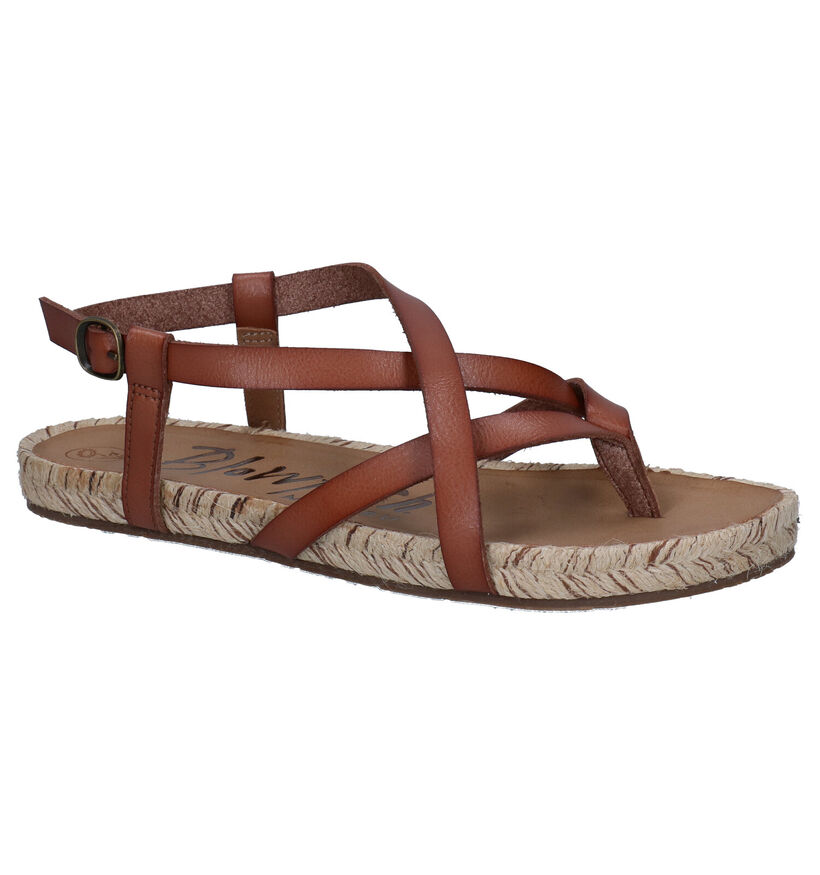 Blowfish Malibu Granola Rope Vegan Sandales en Cognac en simili cuir (289527)