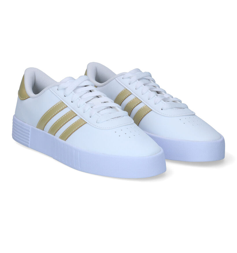 adidas Court Bold Witte Sneakers in kunstleer (301969)