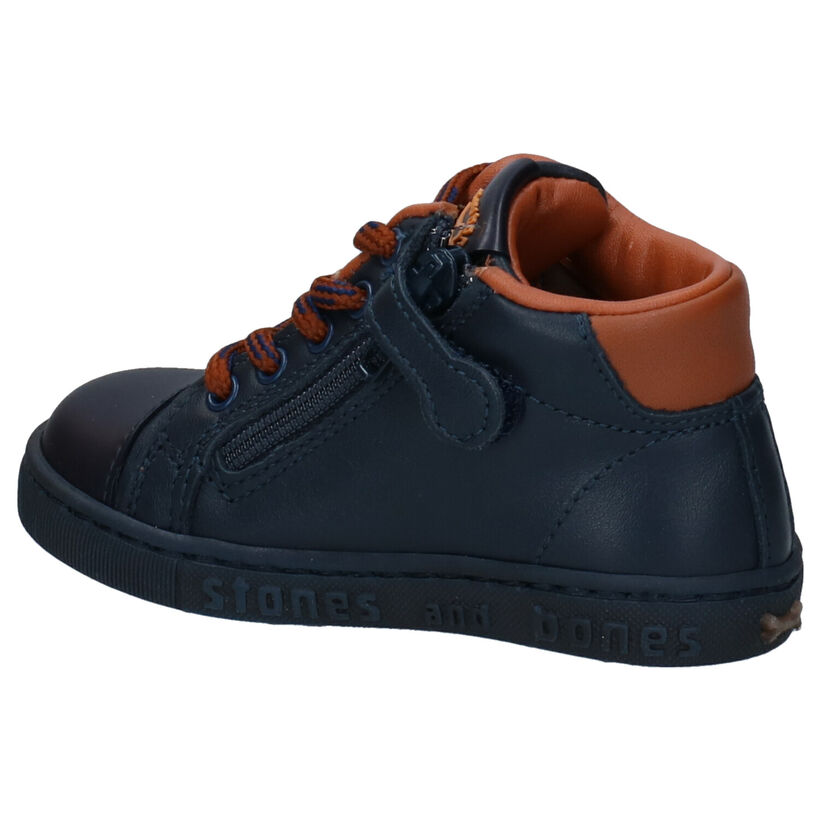 STONES and BONES Murc Blauwe Babyschoenen in leer (295169)